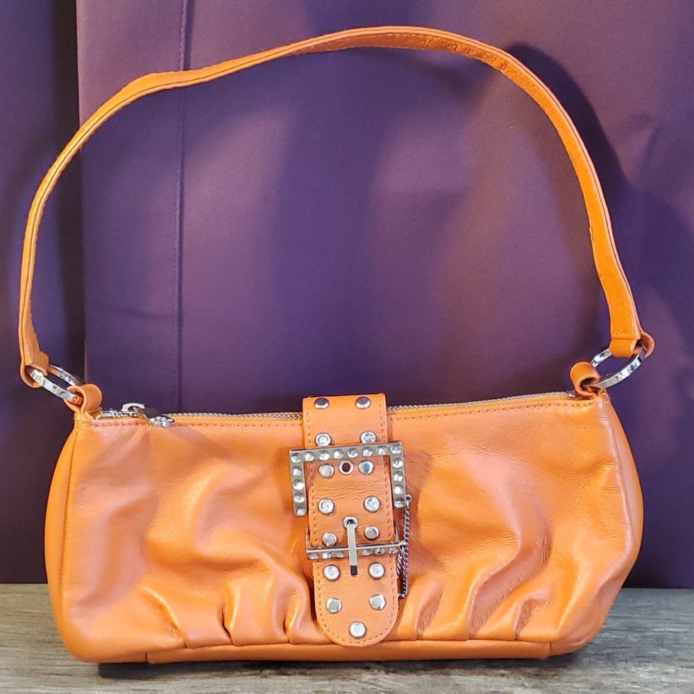 Wilson Leather Maxima Small Orange Purse